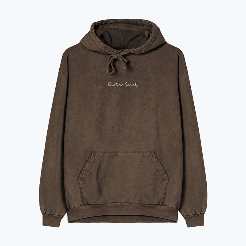 Кофта чоловіча Kaotiko Washed Vancouver Society brown 3