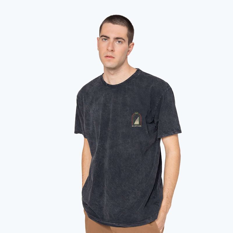 Футболка чоловіча Kaotiko Washed Trust Your Intuition black
