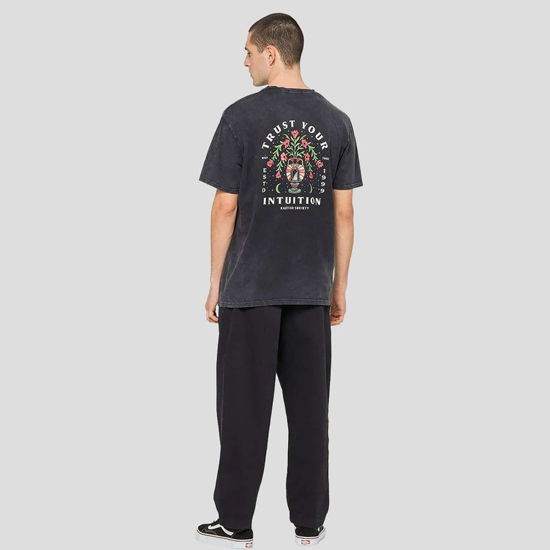 Футболка чоловіча Kaotiko Washed Trust Your Intuition black 4
