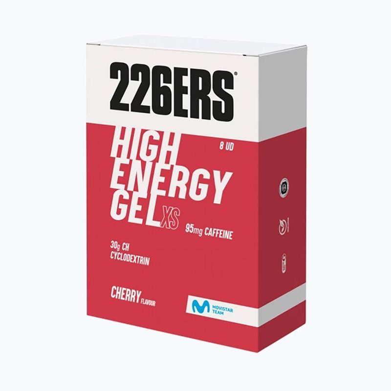 Гель енергетичний 226ERS High Fructose Gel XS 8 x 45 г caffeine 95мг cherry