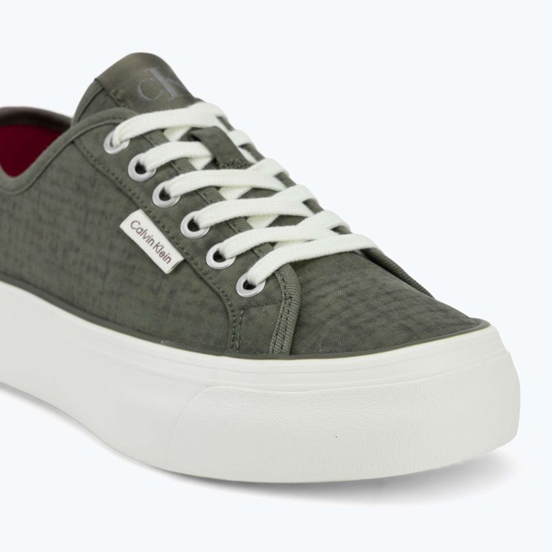 Кросівки жіночі Calvin Klein HW0HW02970 Vulc Flatf Laceup Ripst deep lichen green/pink yarrow 7
