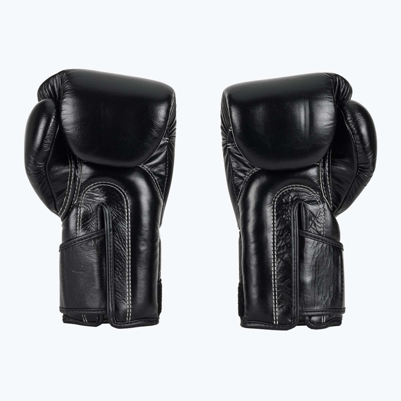 Стильні кутові спаринг-боксерські рукавички Fairtex - закритий великий палець чорні 3