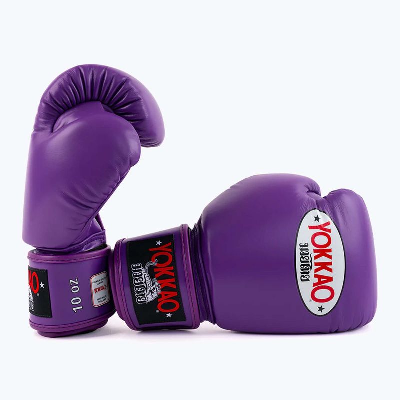 Рукавиці боксерські чоловічі YOKKAO Matrix flash purple 2
