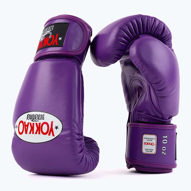 Рукавиці боксерські чоловічі YOKKAO Matrix flash purple 3