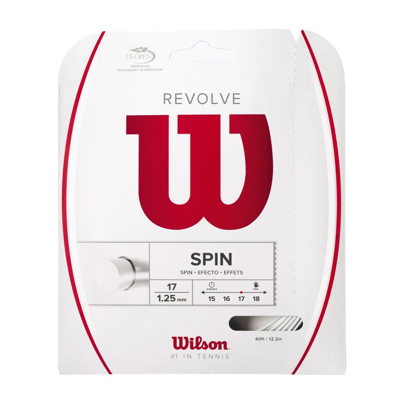 Струна для тенісу Wilson Revolve 17 12,2 м біла WRZ946600+