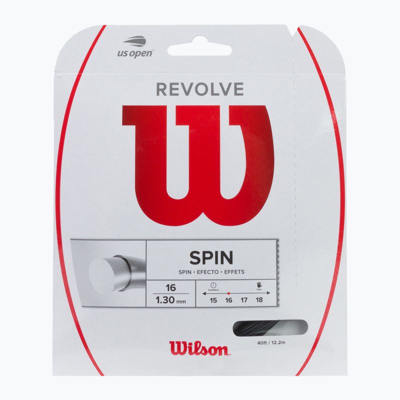 Струна для тенісу Wilson Revolve 16 12,2 м чорна WRZ946800+
