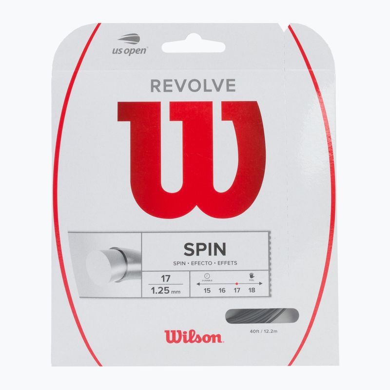 Струна для тенісу Wilson Revolve 17 12,2 м чорна WRZ946900+