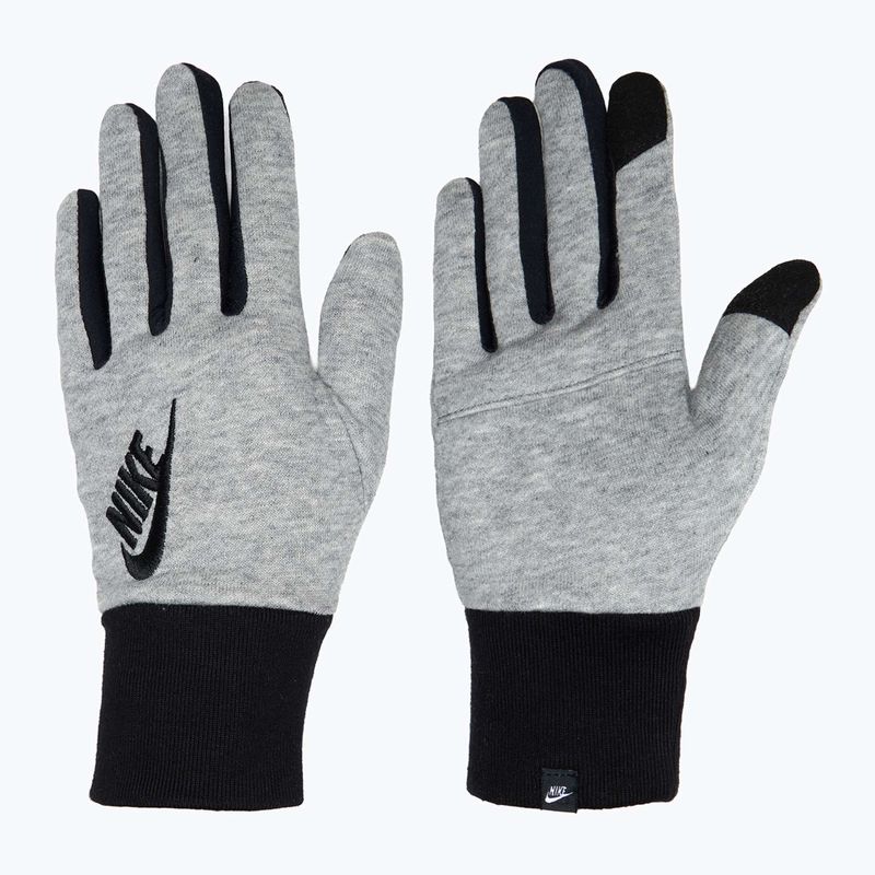 Рукавички для бігу жіночі Nike Club Fleece grey heather/black/black