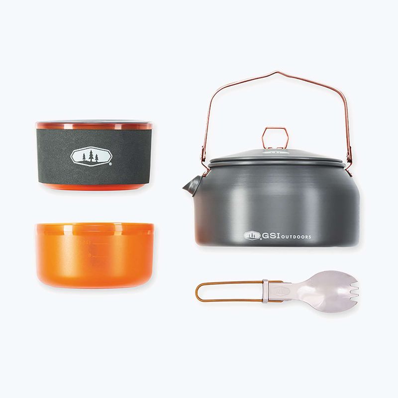 Набор посуду туристичного GSI Outdoors Halulite Ketalist grey/orange