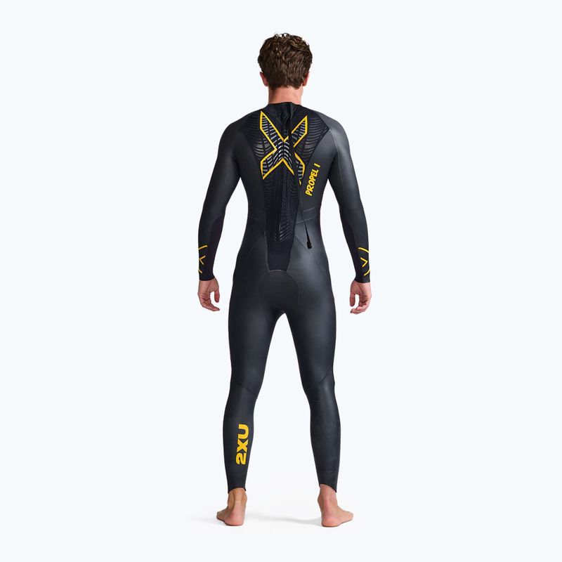 Чоловічий гідрокостюм для триатлону 2XU Propel:1 black/ambition MW4991C 2