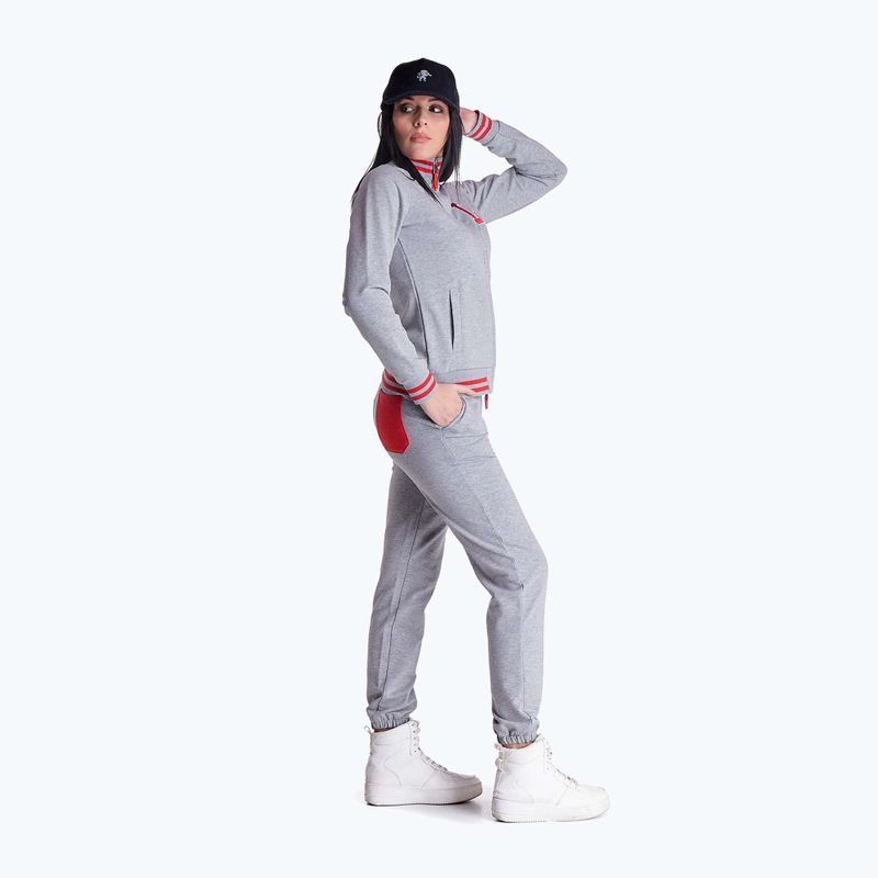 Костюм спортивний жіночий LEONE 1947 College grey/melange 4