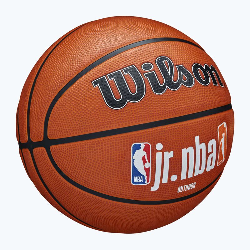 М'яч баскетбольний Wilson NBA JR Fam Logo Authentic Outdoor brown розмір 6 2