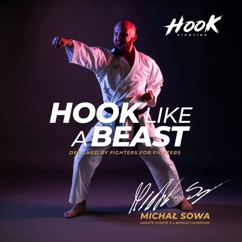 HOOK Карате Каратегі - Дорослий білий 17