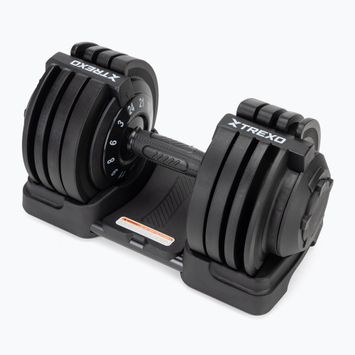 Регульована гантель XTREXO TXO-B4W002 24 кг чорна