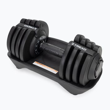Регульована гантель XTREXO TXO-B4W003 18 кг чорна