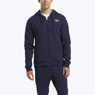 Чоловічий світшот Reebok Identity SL Fleece FZ векторний темно-синій