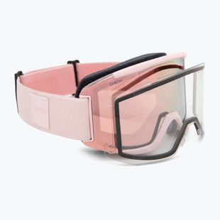 Окуляри гірськолижні Smith Squad carnation/chrp everyday rose gold mirror/clear