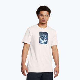 Футболка чоловіча Under Armour Curry Hvyweight Trend white clay/black