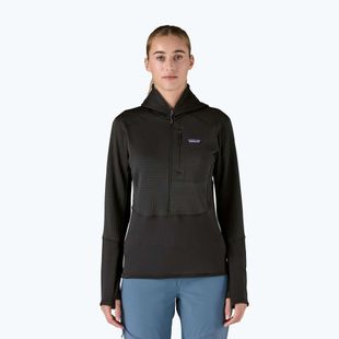 Жіноча софтшелл куртка Patagonia R1 Hybrid Pullover Hoody чорний