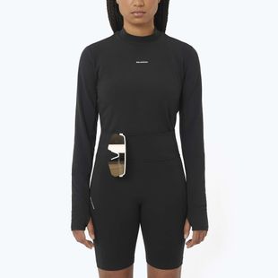 Лонгслів для бігу жіночий Salomon Bliss deep black