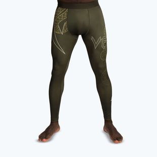 Легінси для тренувань чоловічі Venum Serpenti Spats khaki/bronze/ivory
