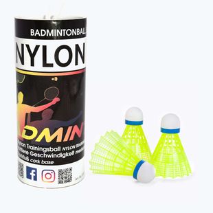 Волани для бадмінтону Sunflex Nylon 3XY 3 шт. жовті 53559