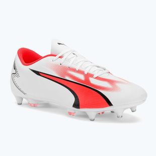 Футбольні бутси чоловічі PUMA Ultra Play MxSg puma white/puma black/fire orchid
