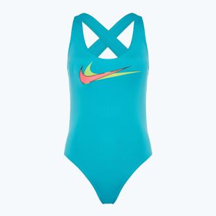 Жіночий суцільний купальник Nike Multi Logo Crossback dusty cactus