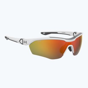 Окуляри сонцезахисні чоловічі Under Armour Yard Pro matte white/orange multilayer oleophobic