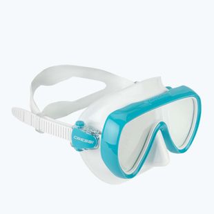 Маска для дайвінгу жіноча Cressi Honey 420 UV white/aquamarine/blue/orange