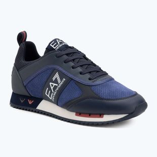 Кросівки EA7 Emporio Armani Black & White Suede sky captain / deep cobal / mineral