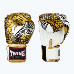 Боксерські рукавички Twins Special Fancy FBGVL3-52 білі/золоті