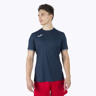 Футболка футбольна чоловіча Joma Compus III темно-синя 101587.331